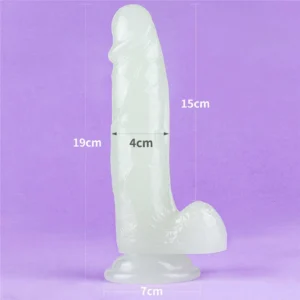 Lovetoy Lumino Play Glow-in-the-Dark Dildo 7.5"