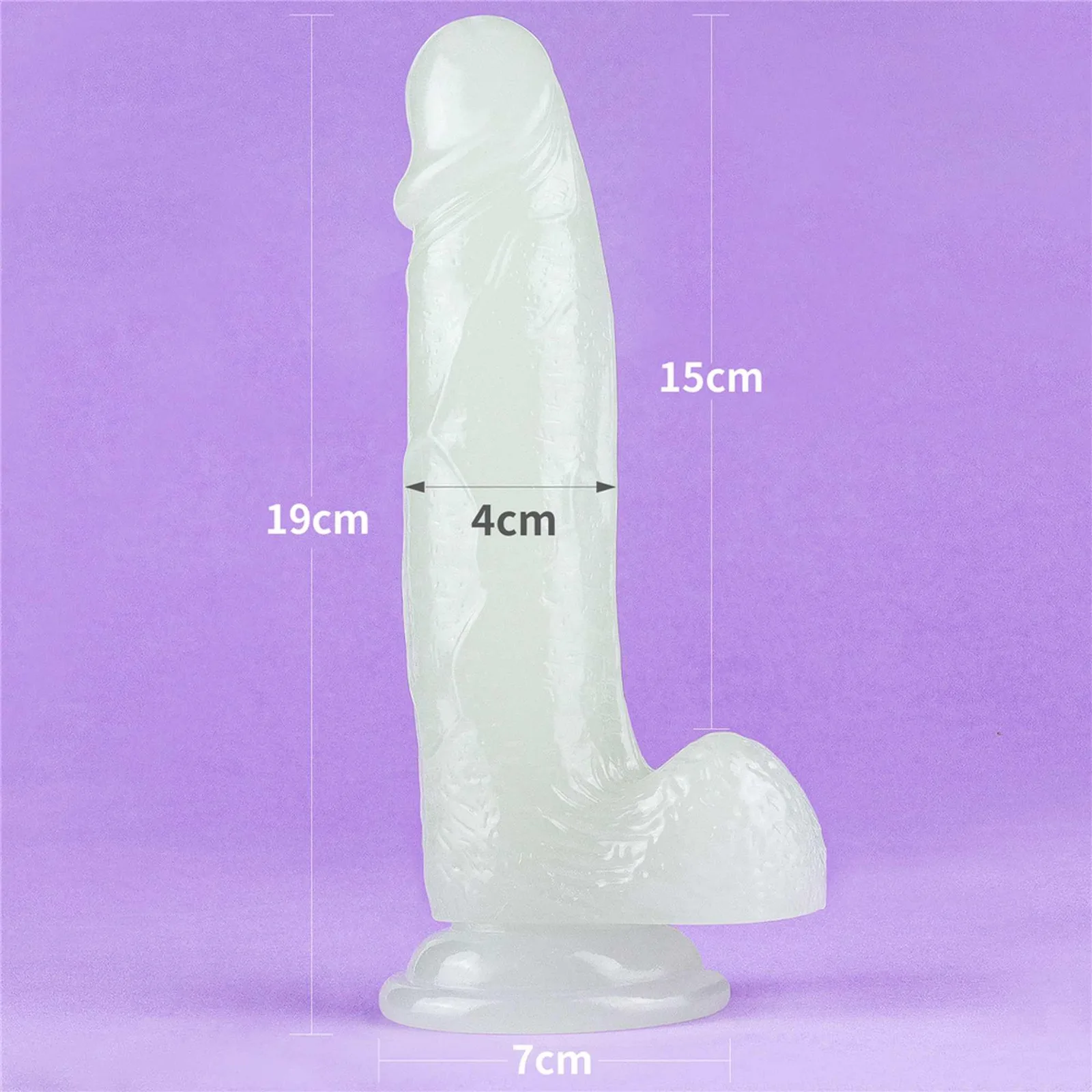 Lovetoy Lumino Play Glow-in-the-Dark Dildo 7.5"