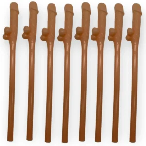 Kinky Pleasure Penis Drinking Straws, 10 Pieces
