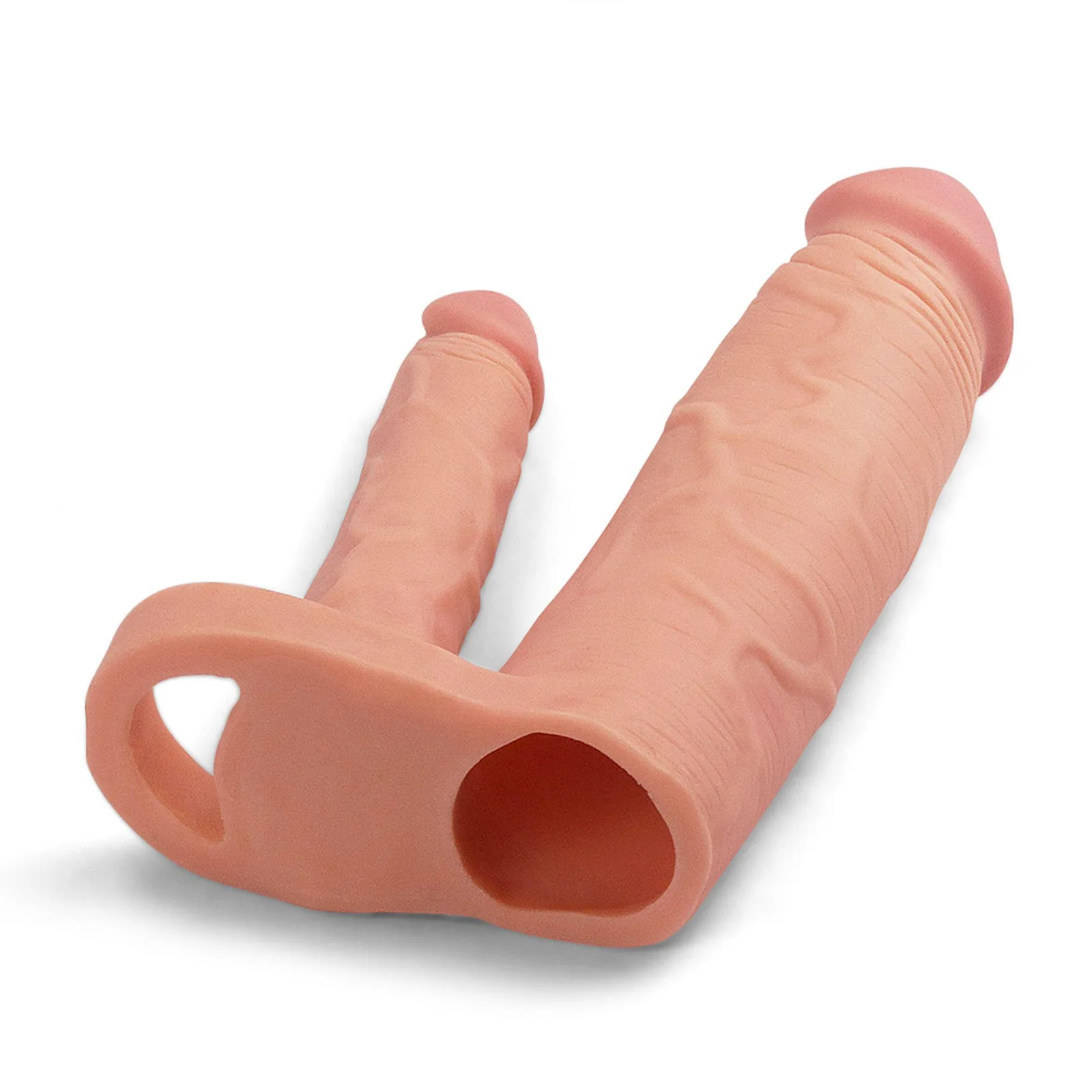 Lovetoy Add 2" Pleasure X Tender Double Penis Sleeve