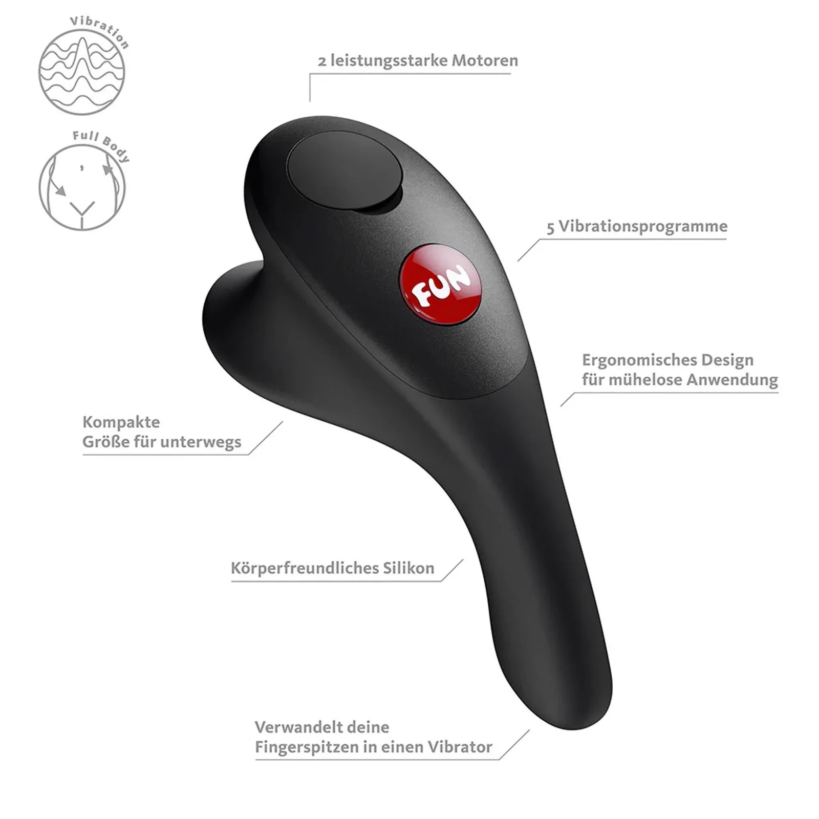 Fun Factory Be·One Black Dual-Motor Vibrator