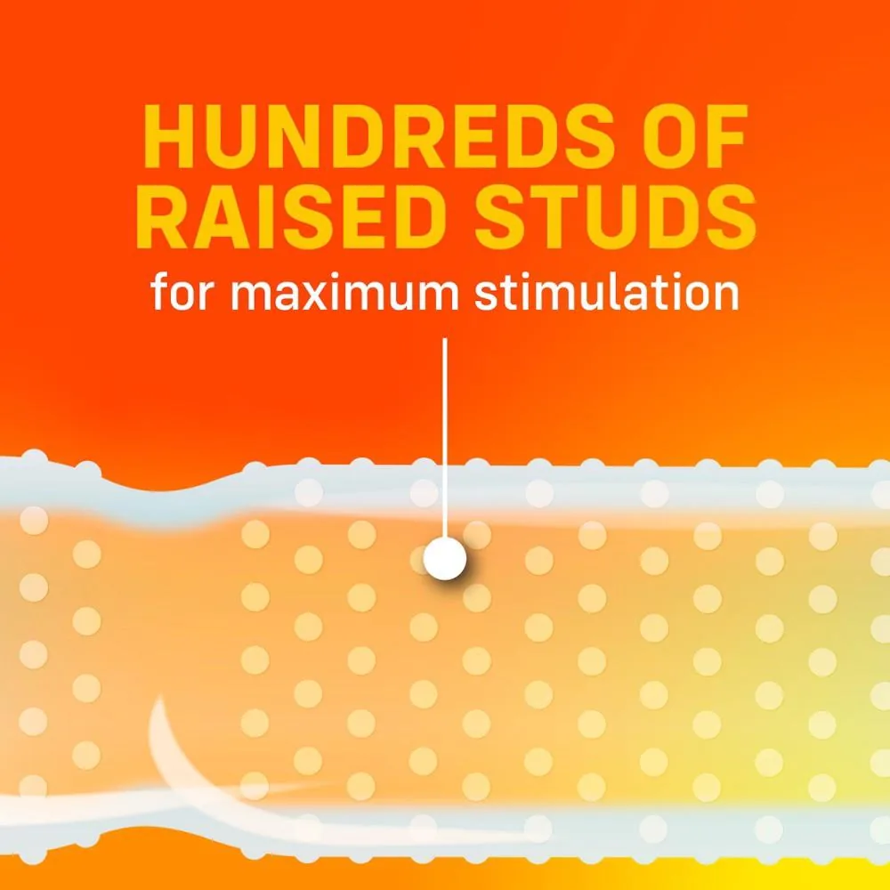ONE Super Studs — Ribbed Condoms, 12 pcs