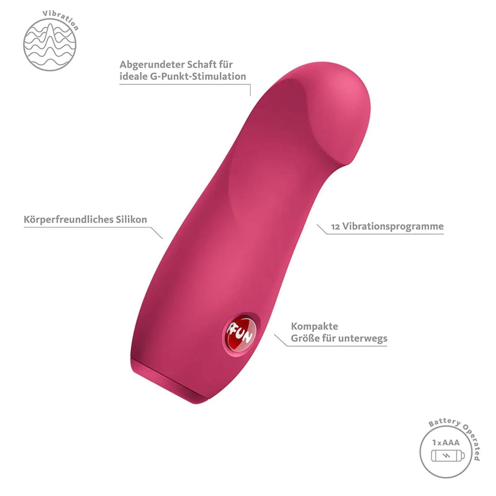 Fun Factory Stella Raspberry Mini Vibrator