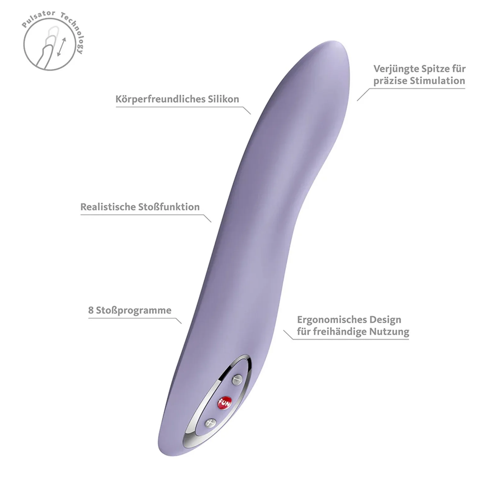 Fun Factory Stronic Flow Automatic G-Spot Massager – Light Violet