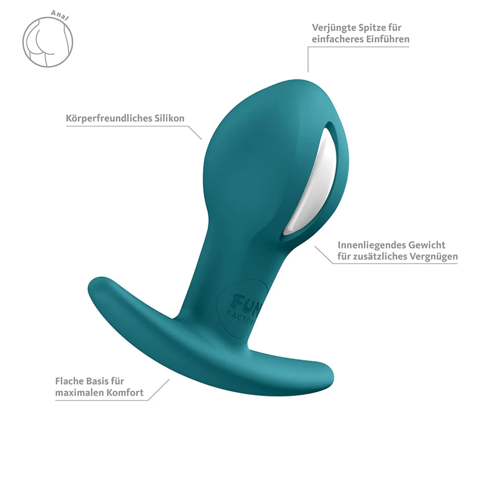 Fun Factory B Ball Uno Anal Plug – Bottle Green