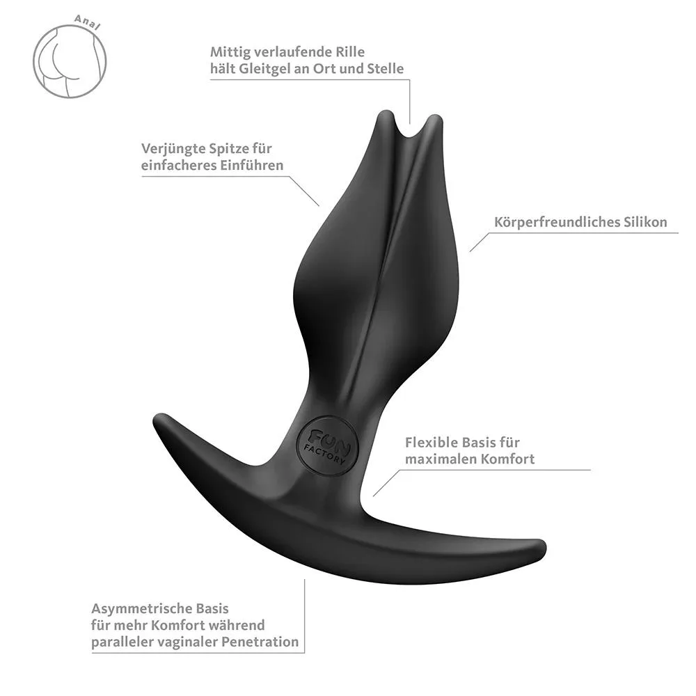 Fun Factory Bootie Fem Black Anal Plug