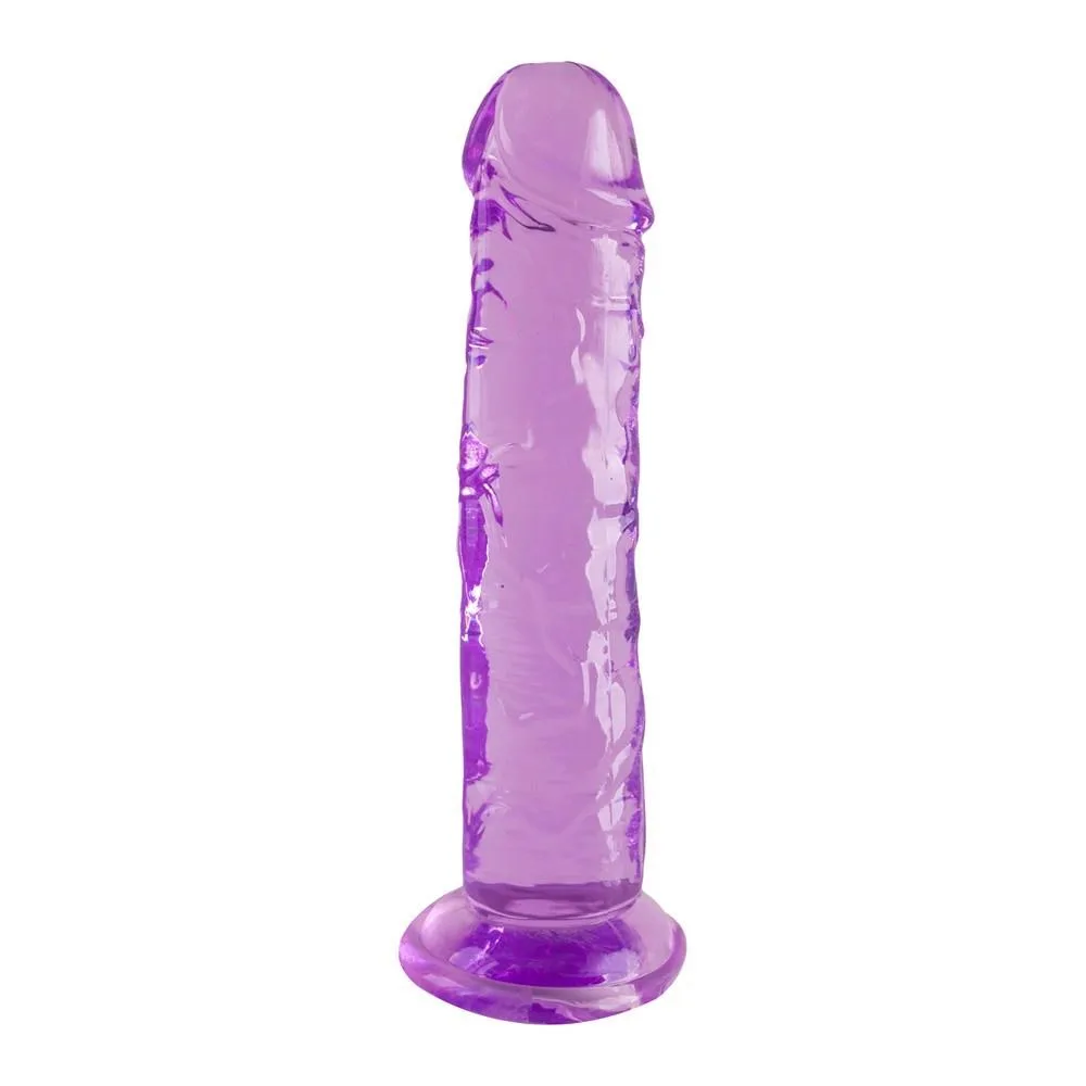 Dreamtoys Sugar Spin Bubblegum Blast Purple Classic Jelly Dildo with Suction Base