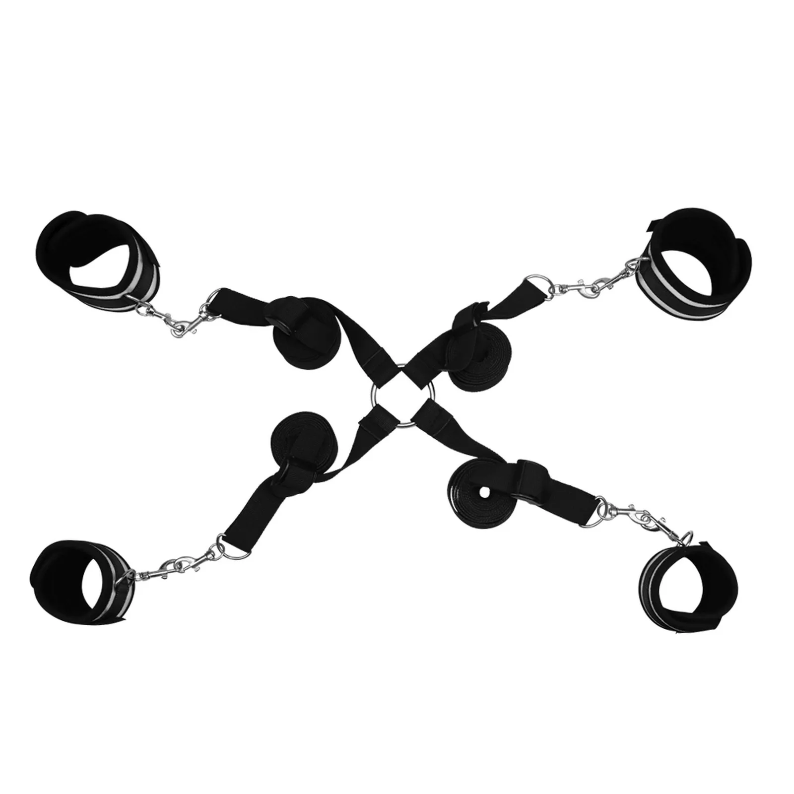 Lovetoy Struggle My Bed Restraints — miękki zestaw kajdanek z 4 mankietami