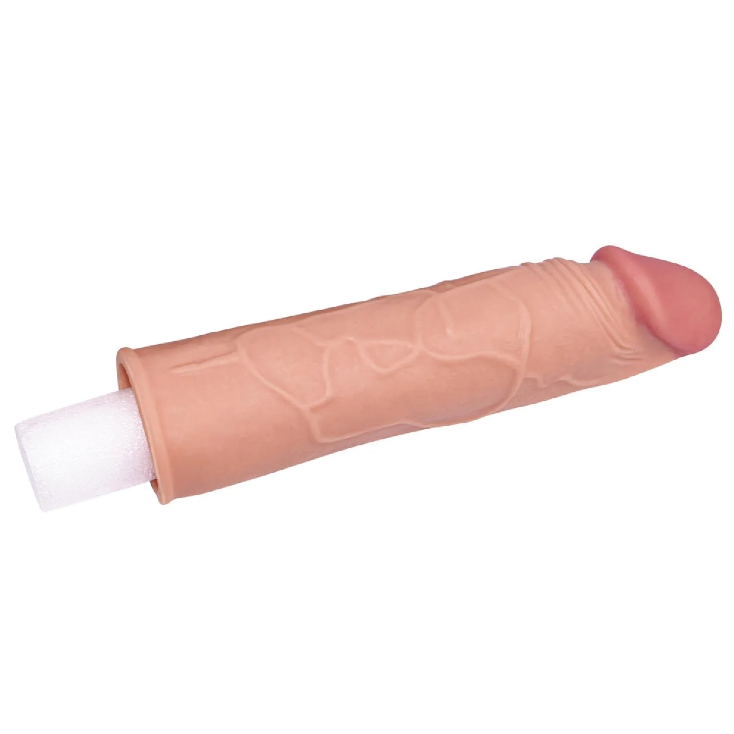 Lovetoy Add 1" Pleasure X Tender Penis Sleeve Flesh