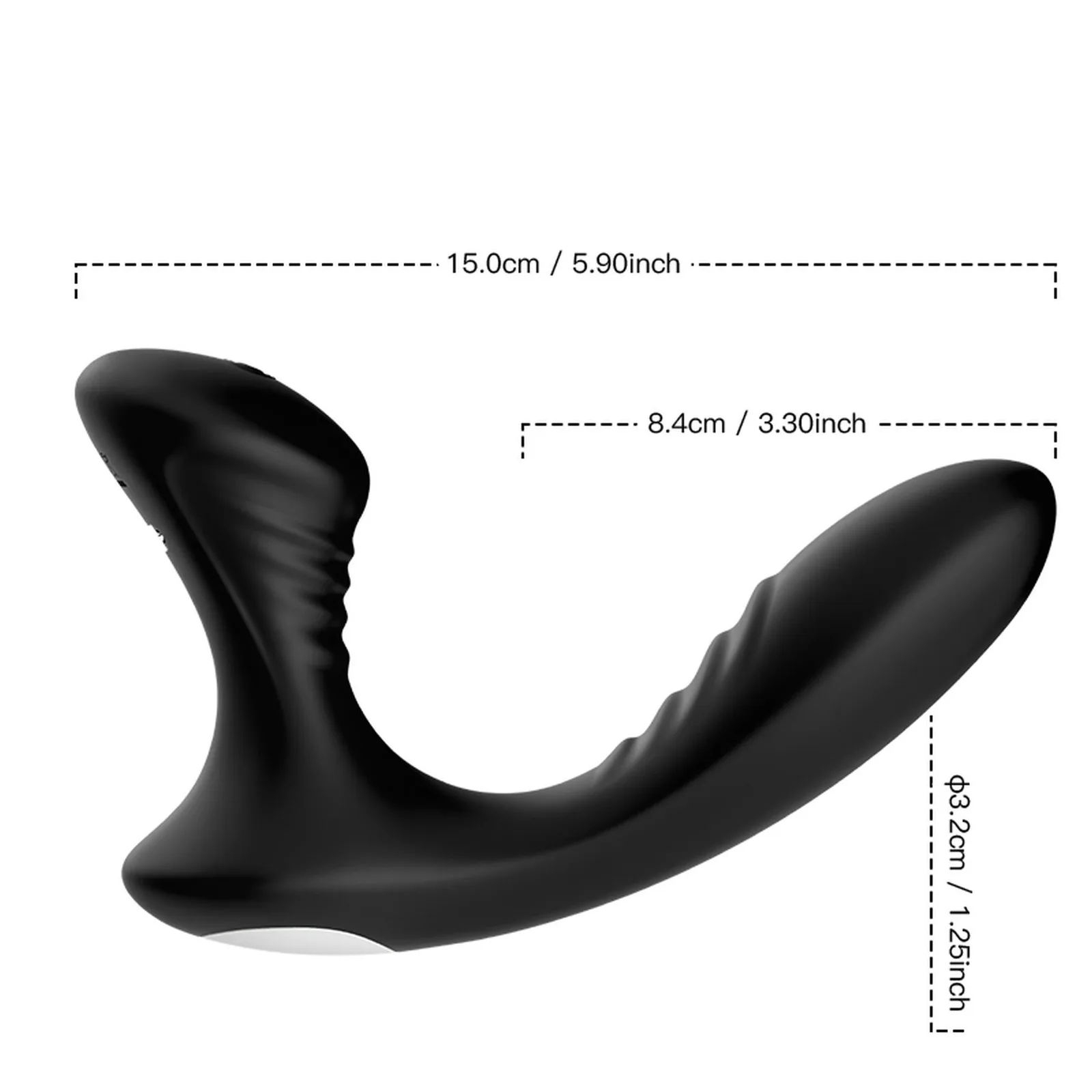 B - Series Joy Storm Black Prostate Massager with Remote Control