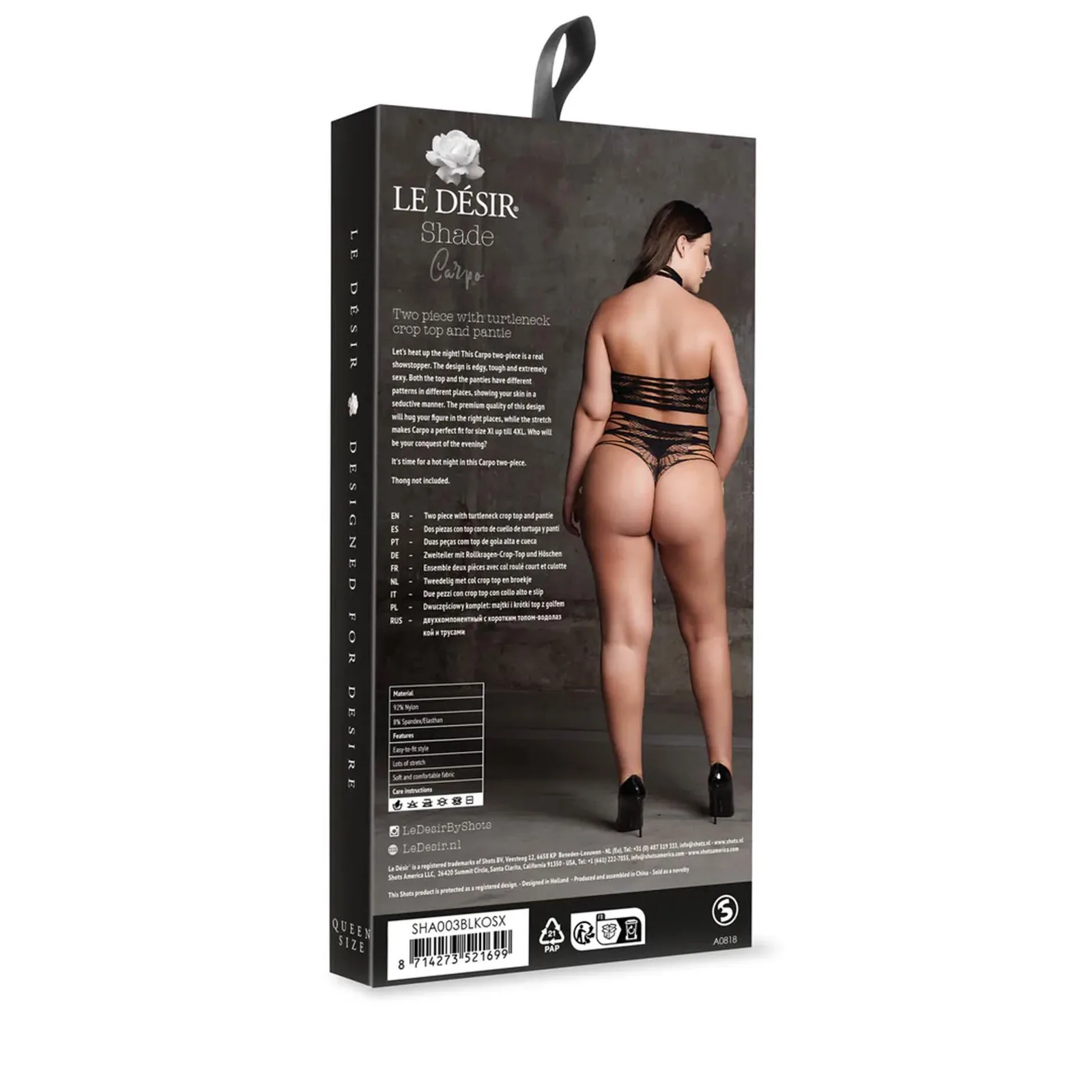 Le Désir Carpo XLVI Plus-Size Two-Piece Lingerie Set