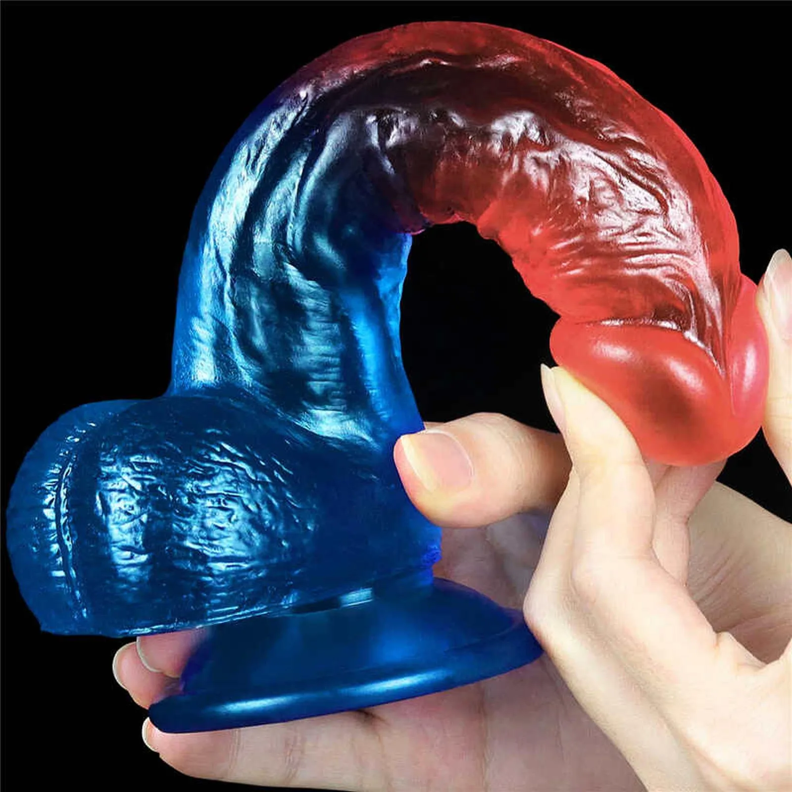 Lovetoy Dazzle Studs 20 cm Realistic Curved Dildo with Suction Cup