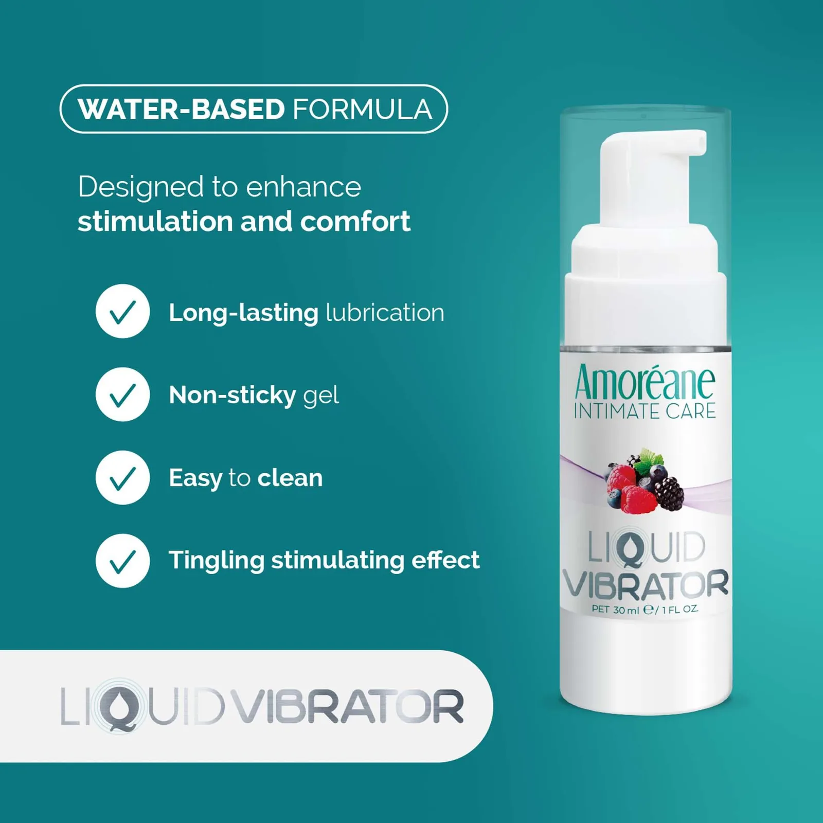 Amoreane Med Liquid Vibrator Berries 30 ml