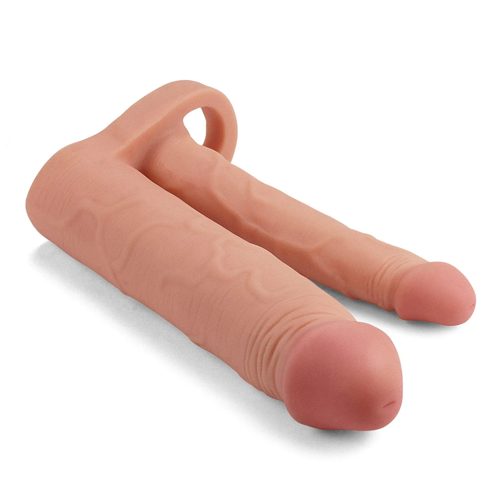 Lovetoy Add 2" Pleasure X Tender Double Penis Sleeve