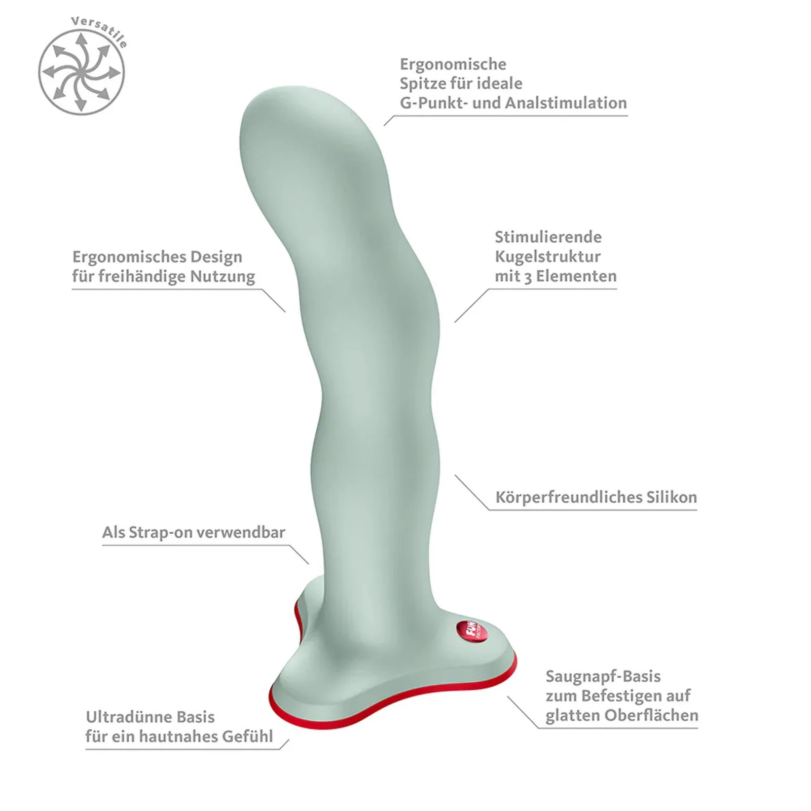 Fun Factory Bouncer Light Green Dildo