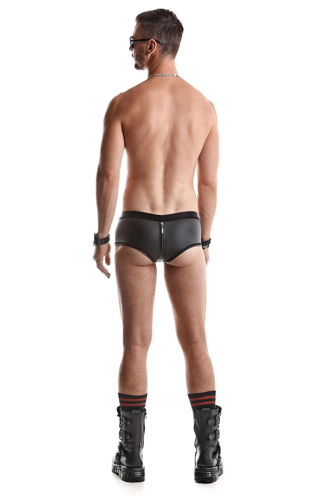Regnes Fetish Planet Wetlook Briefs with Perforated Details