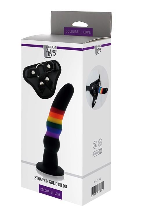 Dream Toys Colorful Love Rainbow Strap-On with Dildo