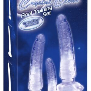 Crystal 3-Piece Set of Clear Anal Dildos in Different Sizes