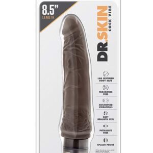 Blush Dr. Skin Cock Vibe 7 Inch Chocolate — Realistic Vibrator