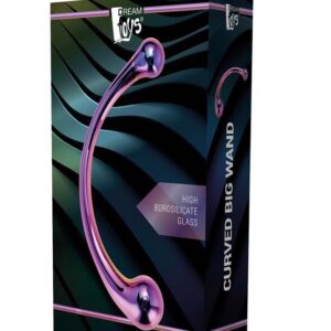Dream Toys Glamour Glass Curved Big Wand — Glass Stimulator